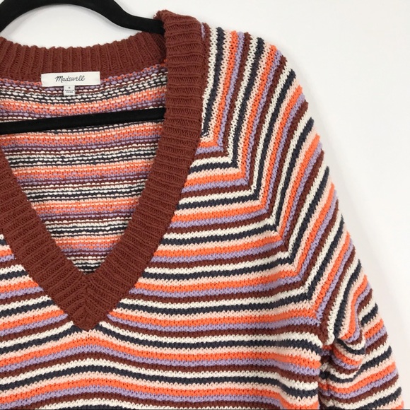 New Madewell Arden V-Neck Crop Pullover Sweater S - Picture 4 of 9